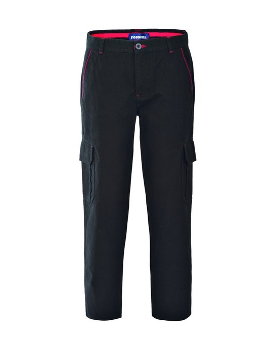 Pantalone Cargo da lavoro dal peso Medio in Cotone Tasche Multiple in Blu, Nero e Grigio - immagine 25