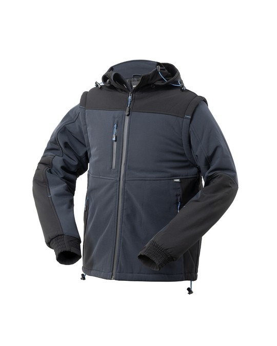 Giubbotto Softshell Siberia Imbottito, Impermeabile, Maniche Removibili - immagine 9
