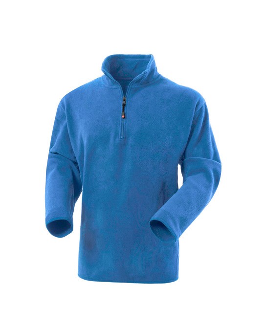 Felpa in Micro Pile Dublino Da Lavoro- Collo Alto e Zip - Nero, Grigio, Blu, Bianco, Azzurro - immagine 32