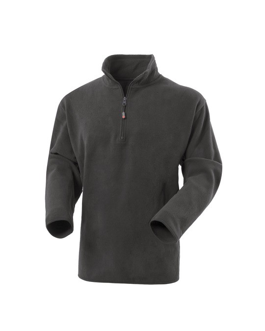 Felpa in Micro Pile Dublino Da Lavoro- Collo Alto e Zip - Nero, Grigio, Blu, Bianco, Azzurro - immagine 38