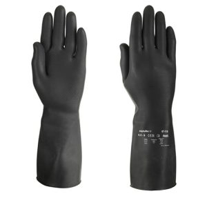 Guanto AlphaTec 87-118 in Lattice Naturale per Impieghi Gravosi, Taglie 8, 9, 10