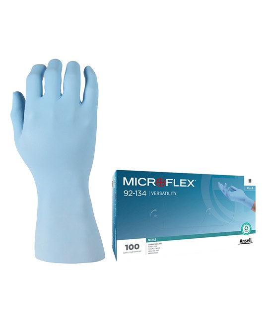 Guanto Monouso in Nitrile MicroFlex 92-134 - Versatile e Protettivo Ottimo per Tutti i Settori