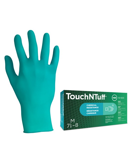 Guanto Touch N Tuff 92-600 - Protezione Chimica e Comfort, Taglie da 7 a10