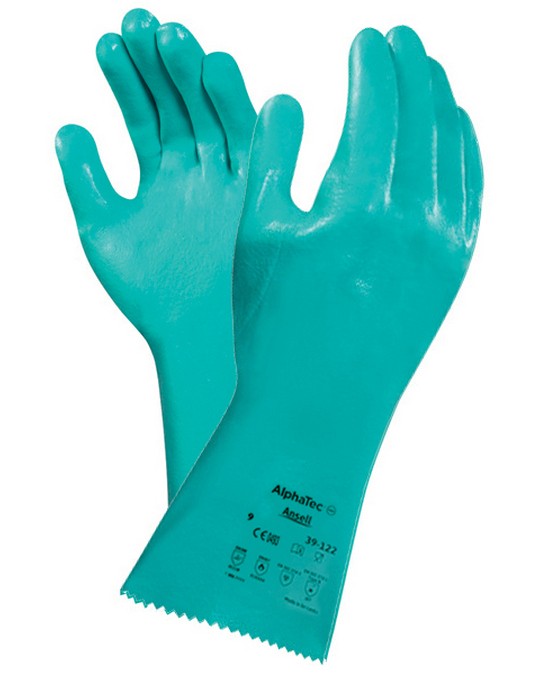 Guanto in Nitrile Rinforzato AlphaTec SolKnit 39-122 - Protezione Chimica e Termica