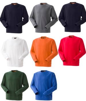 Felpa Tinta Unita Girocollo Garzata Per Aziende In Cotone 8 Colori - immagine 66