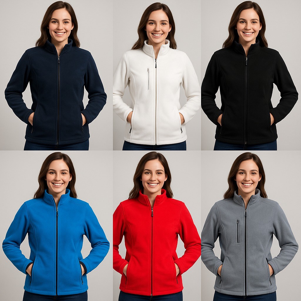 Pile da Donna con Collo Alto e Zip Centrale -Pile Task Lady - 6 Colori