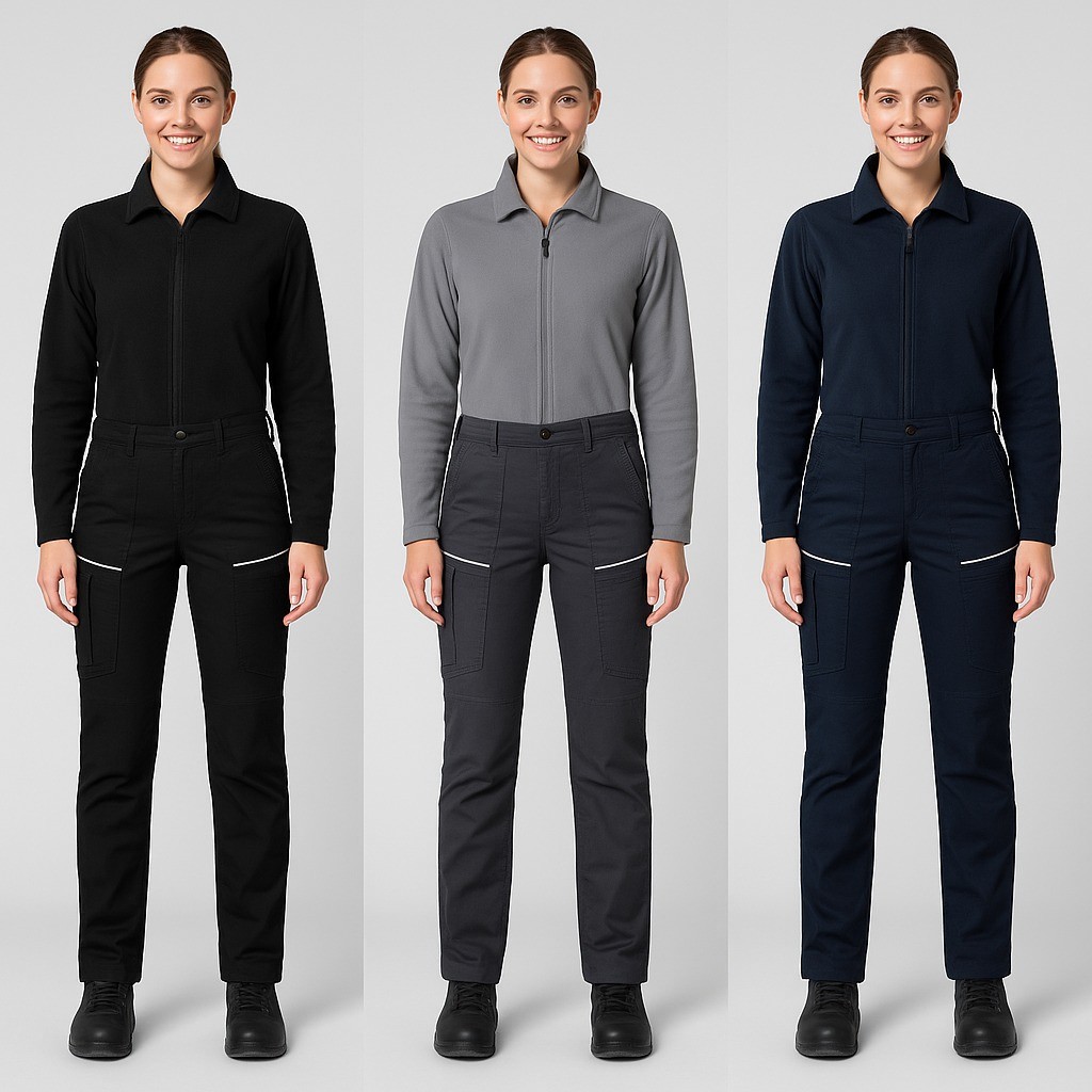 Pantalone Invernale Donna da Lavoro- Cotone Elasticizzato, 3 Colori R-Stretch Lady Taglie XS-XXL