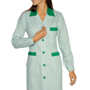 Camice Donna Rigato e Leggero Slim Per Colf Pulizie Settore Alberghiero