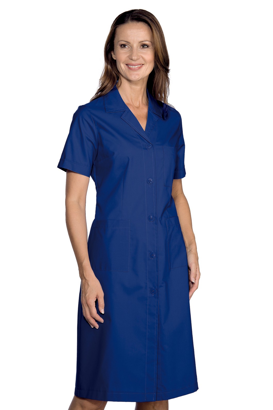 Camice da Donna Slim e Leggero Tinta Unita a Manica Corta 7 Colori - immagine 3