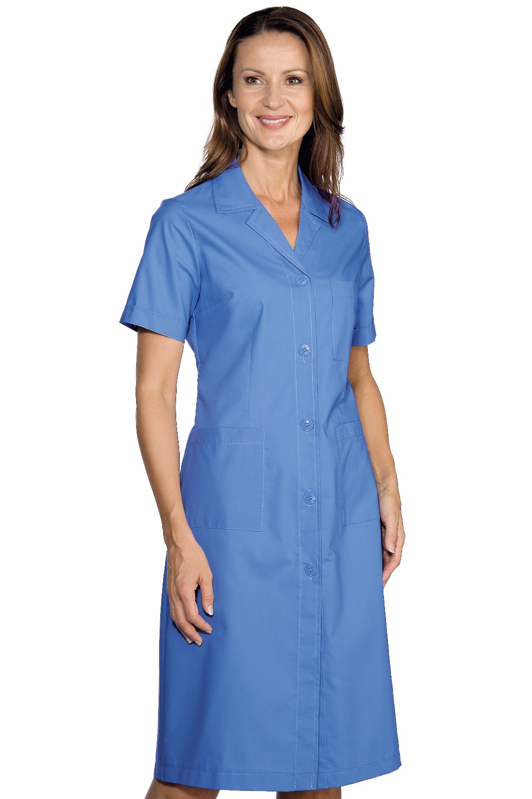 Camice da Donna Slim e Leggero Tinta Unita a Manica Corta 7 Colori - immagine 4