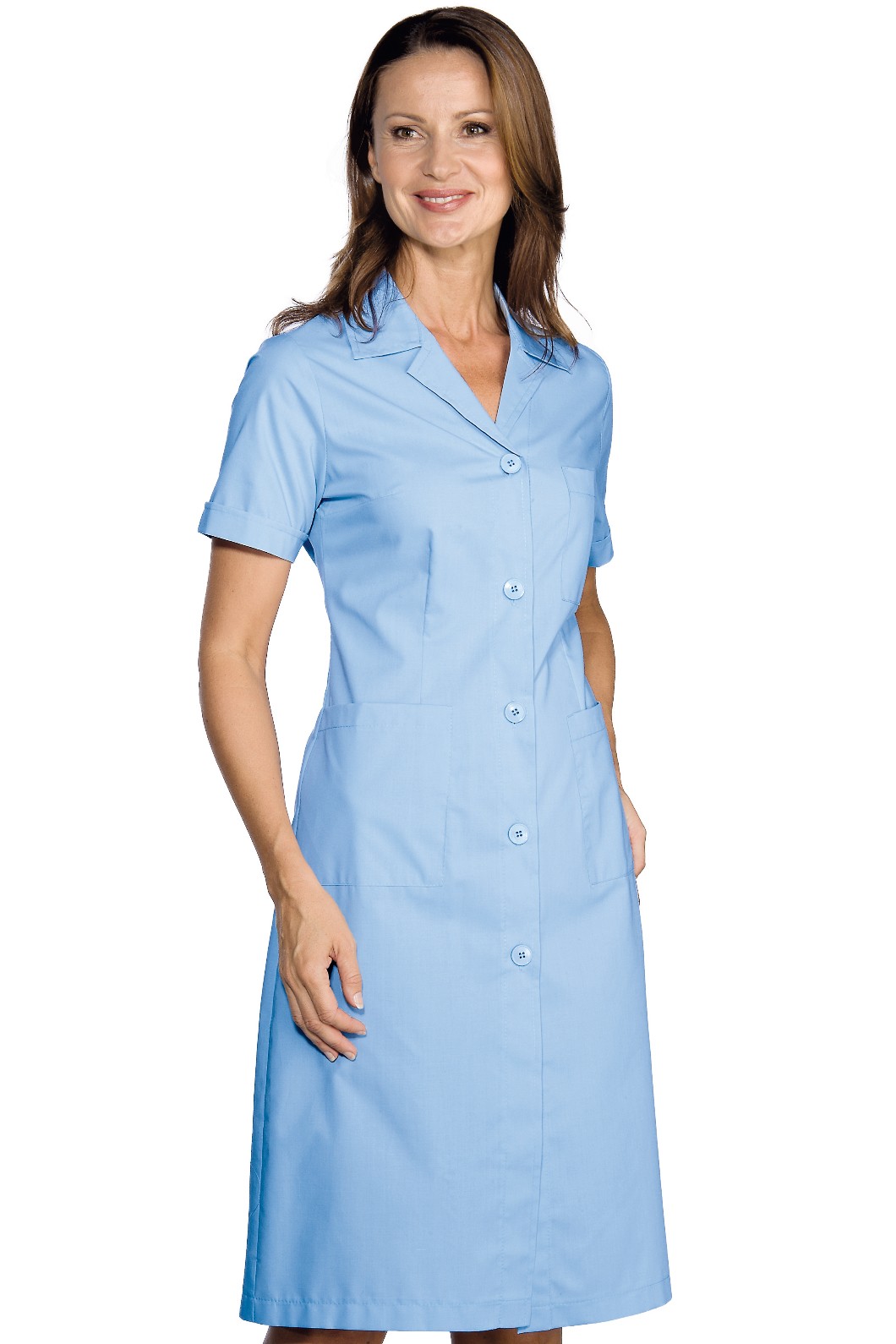 Camice da Donna Slim e Leggero Tinta Unita a Manica Corta 7 Colori - immagine 5