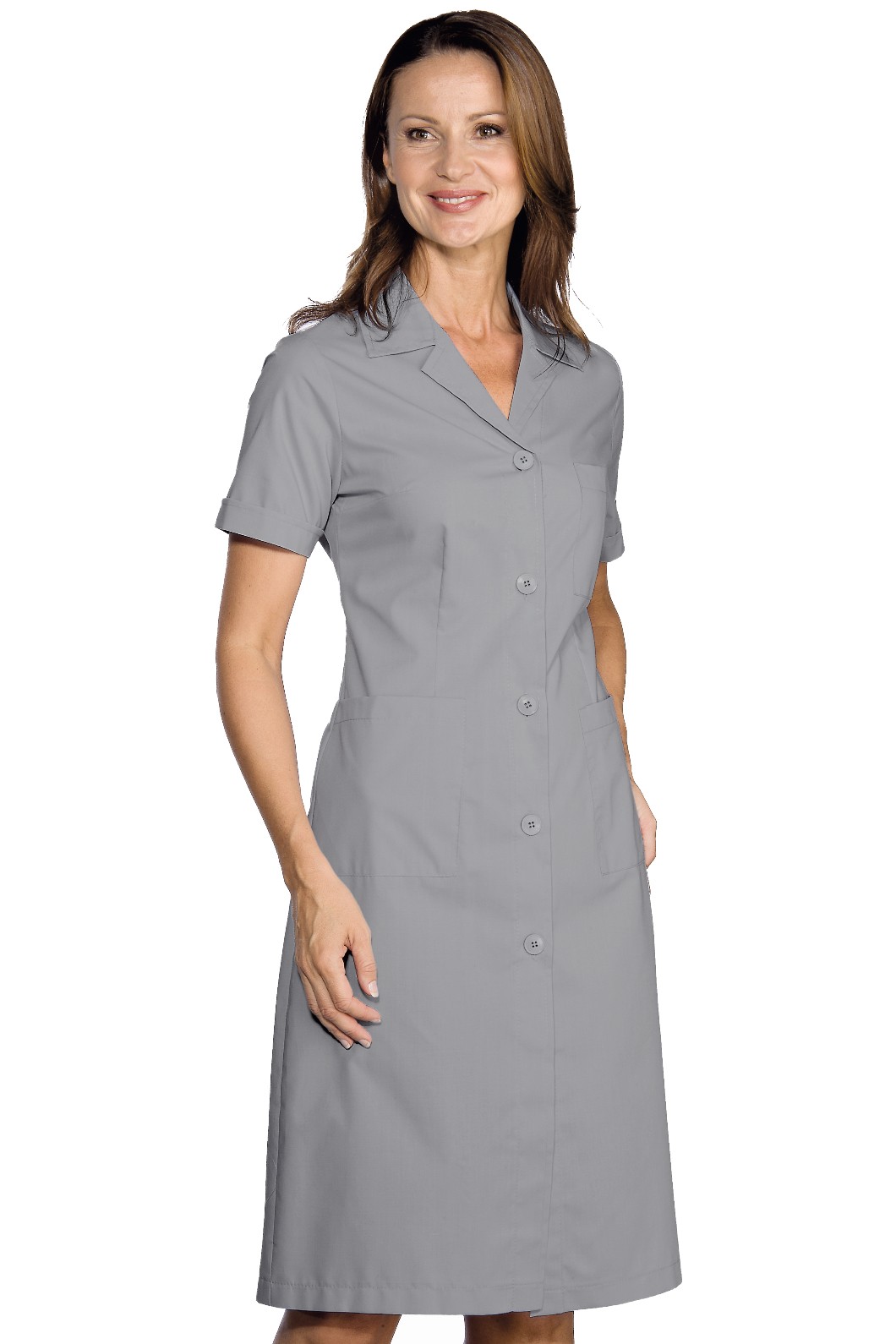 Camice da Donna Slim e Leggero Tinta Unita a Manica Corta 7 Colori - immagine 6