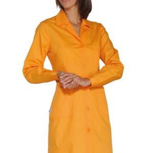 Camice da Donna Slim e Leggero Tinta Unita a Manica Lunga o Corta Albicocca o Verde Mela