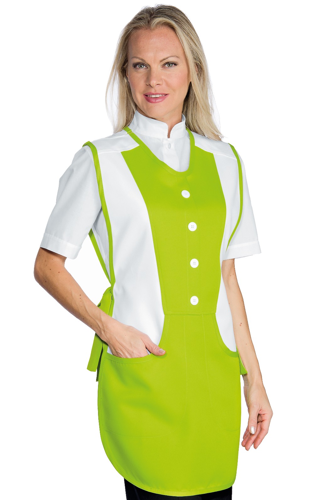 Grembiule Donna Poncho Alimentari E Bar In Bicolore 12 Colori - immagine 8