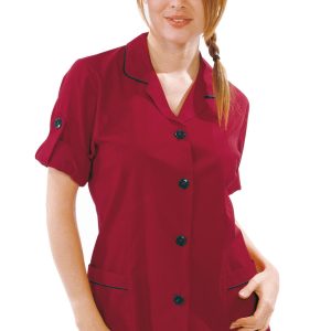 Casacca Rossa Donna Odessa Per Estetista o Centro Benessere