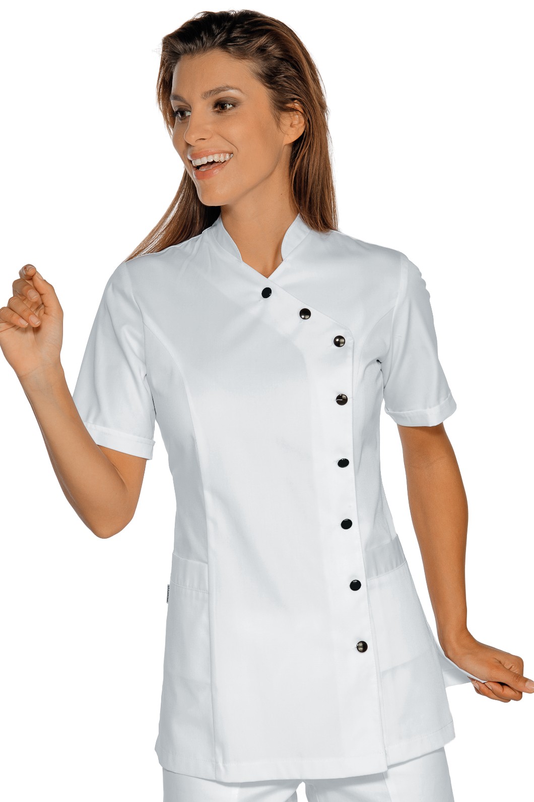 Casacca Stile Orientale M/L o M/M Per Estetiste Parrucchiere SPA - immagine 3