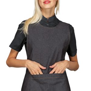 Vestitino Donna in Jeans Taglia Unica a Poncho Per Parrucchiera Estetista