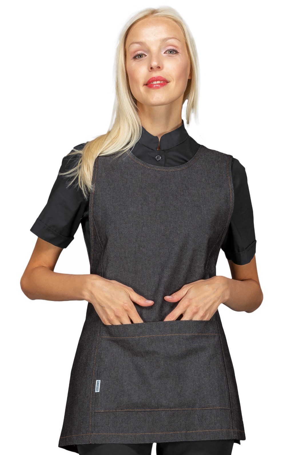 Vestitino Donna in Jeans Taglia Unica a Poncho Per Parrucchiera Estetista