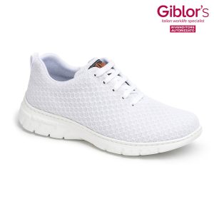 Sneakers Leggera In Rete Traspirante Bianca, Nera, Grigia, Blu Con Lacci- per HoReCa