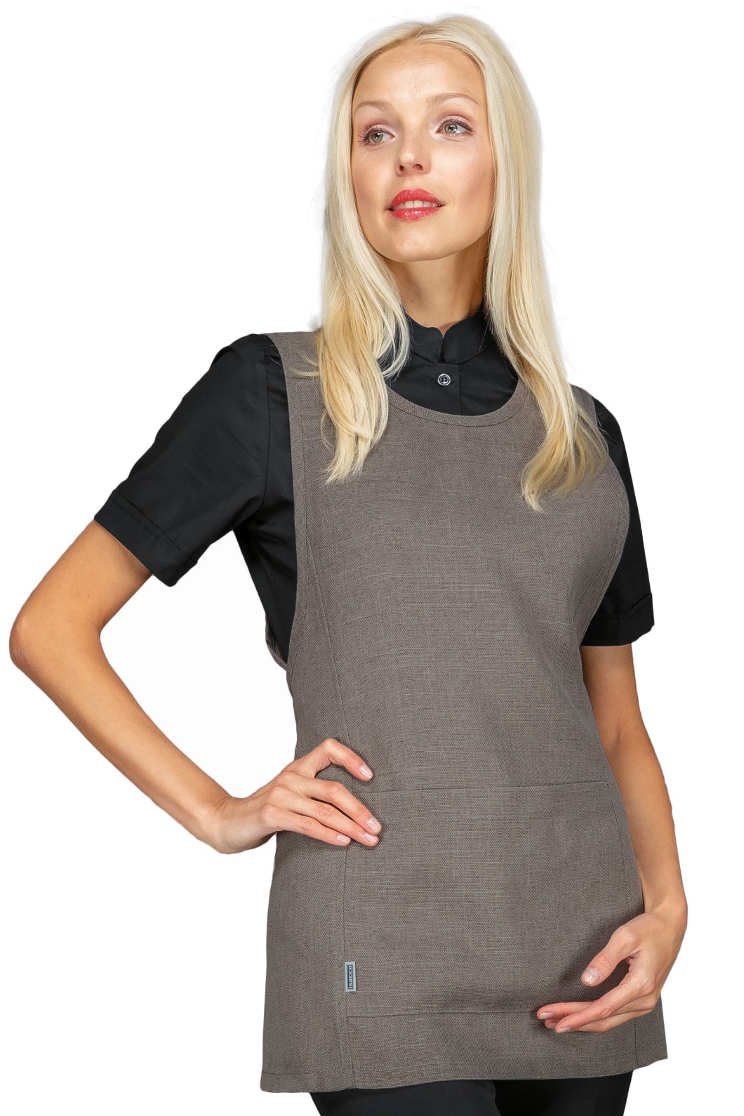 Vestitino Donna A Poncho Per Parrucchiera Estetista Spa Natural o Smoke - immagine 3