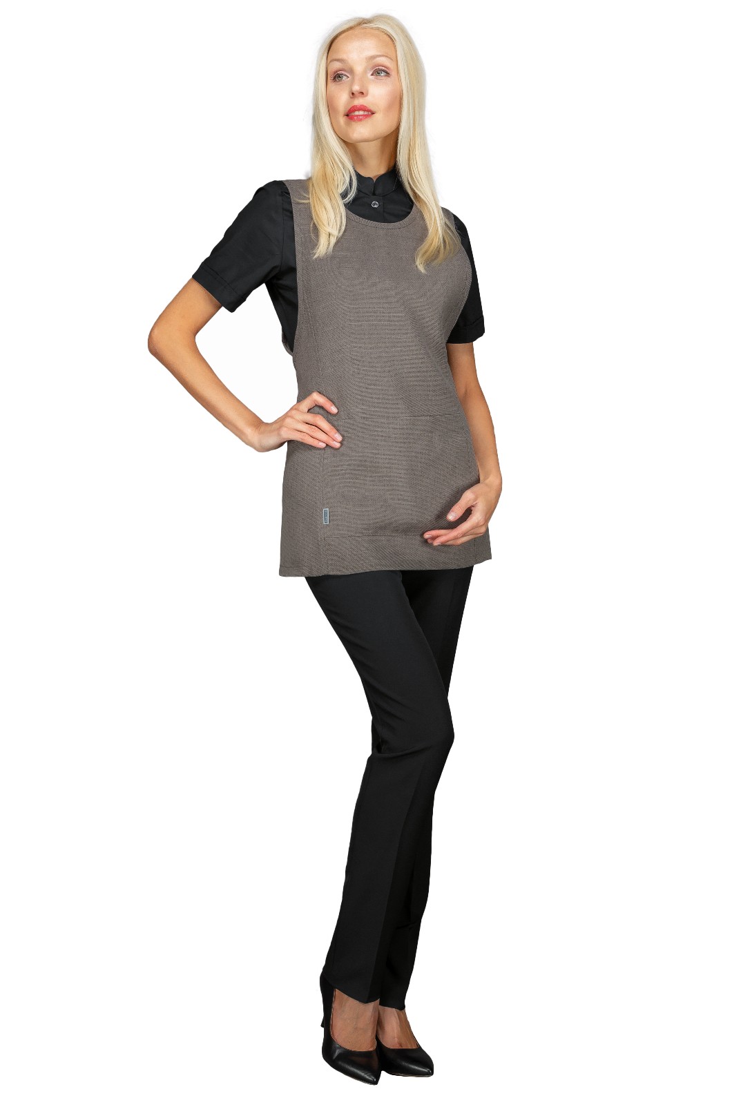 Vestitino Donna A Poncho Per Parrucchiera Estetista Spa Natural o Smoke - immagine 5