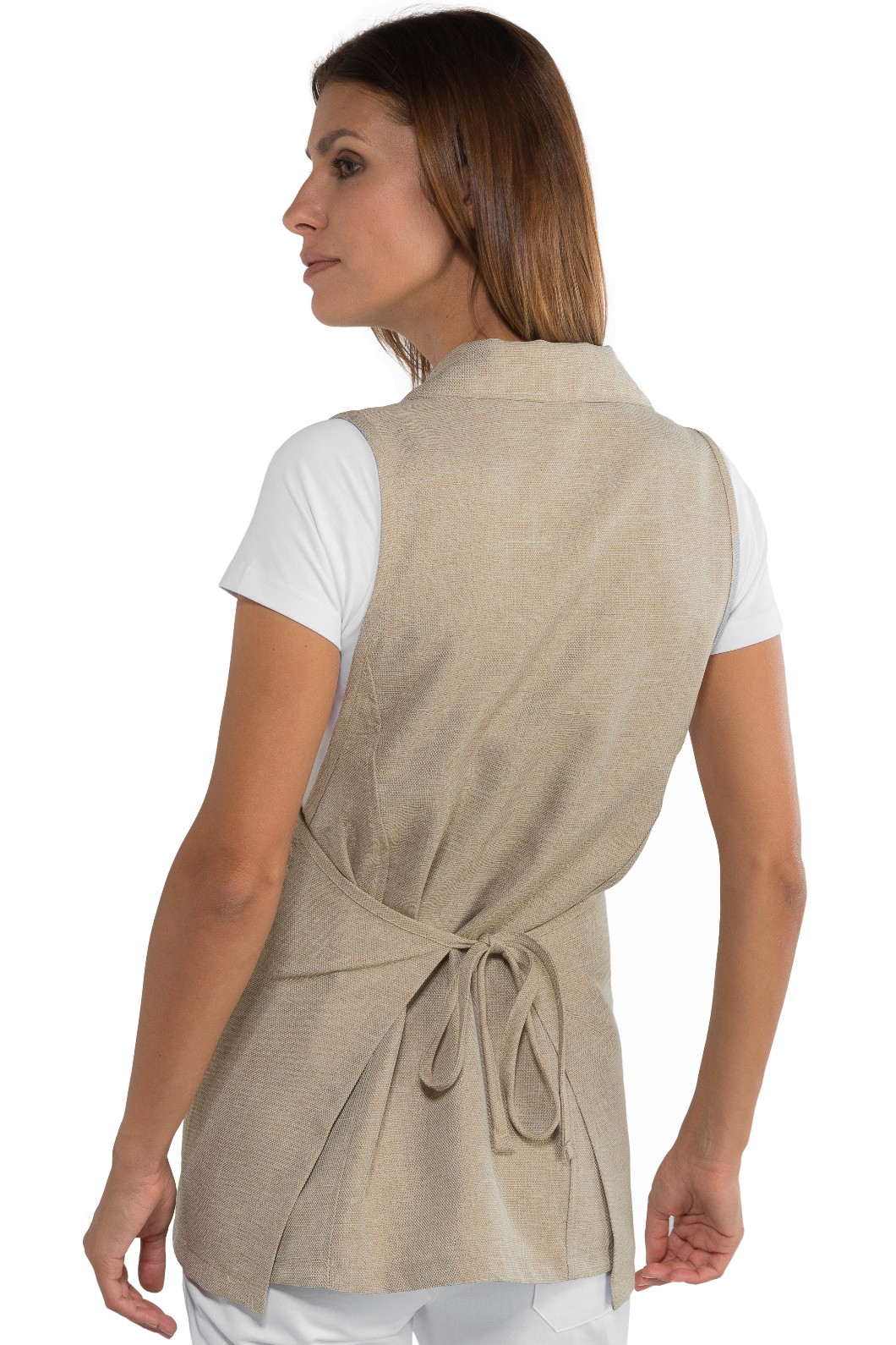 Vestitino Donna A Poncho Per Parrucchiera Estetista Spa Con Colletto A Polo 7 Colori - immagine 7