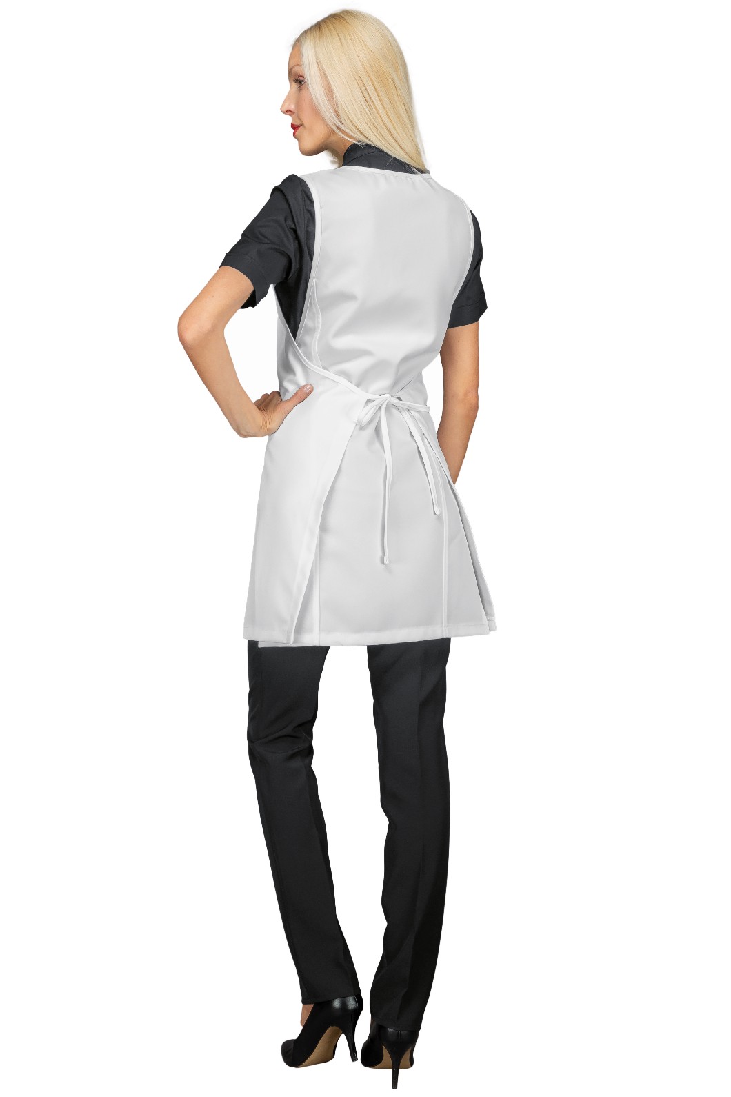 Vestitino Donna A Poncho Lungo Per Parrucchiera Estetista Spa + Colori - immagine 4