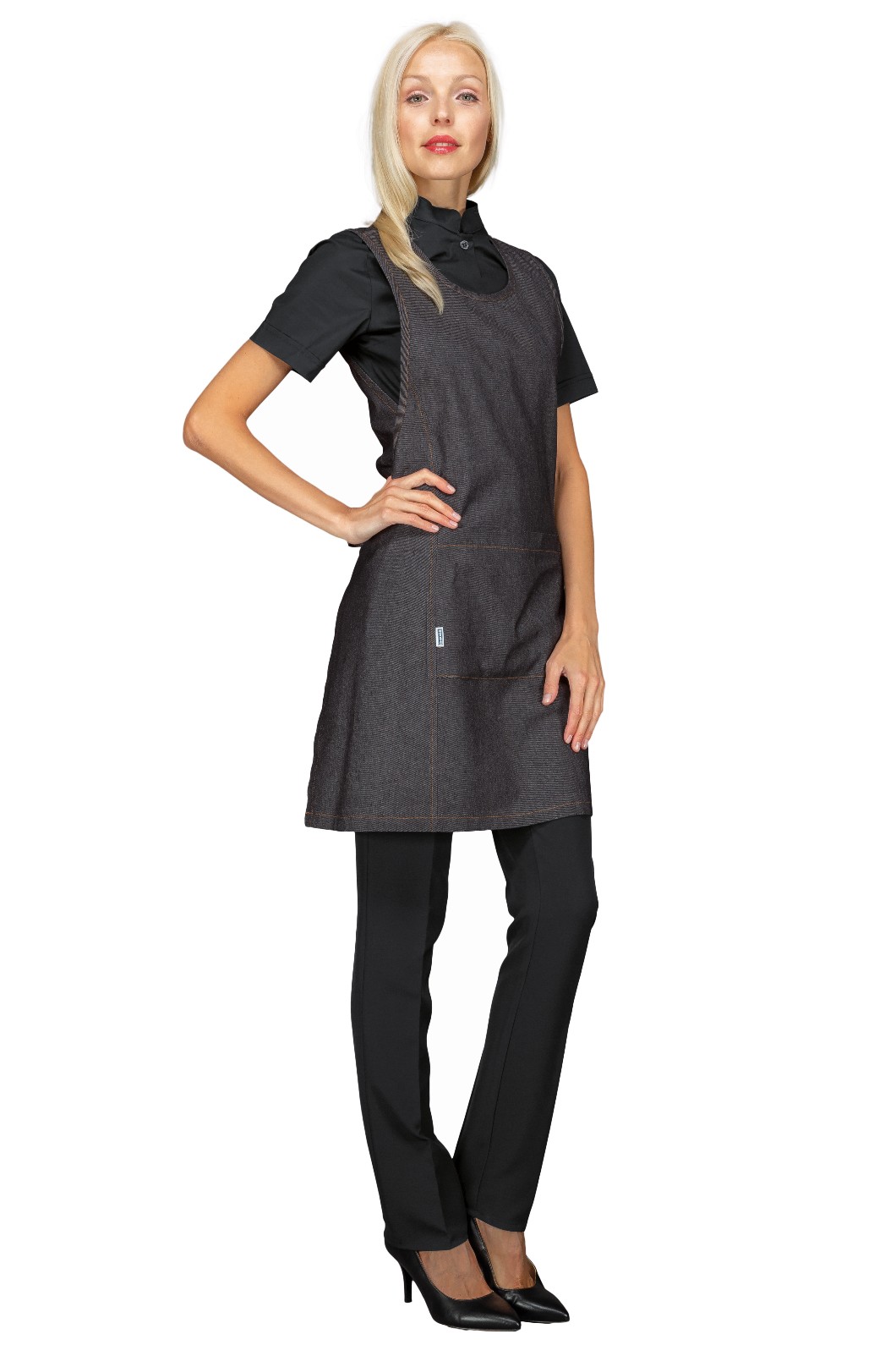 Vestitino Donna A Poncho Lungo Per Parrucchiera Estetista Spa + Colori - immagine 10