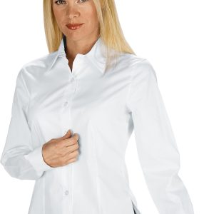 Camicia da Donna Bianca Sciancrata Slim per Ristoranti Hotel Catering Hostess