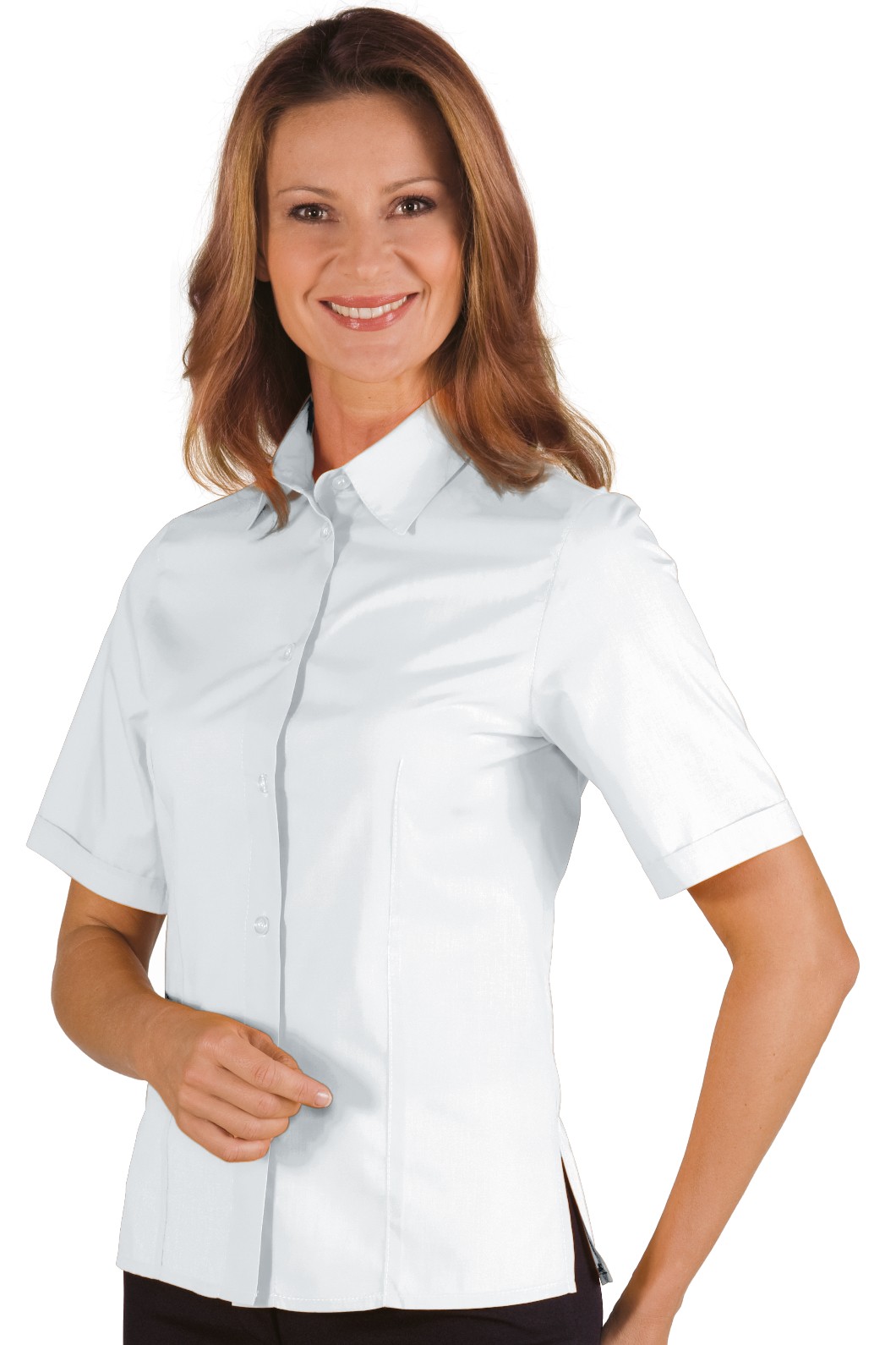 Camicetta da Donna Slim Bianca Leggera Sciancrata M/L-M/M-3/4 - immagine 2