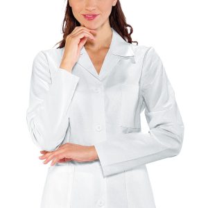 Casacca Bianca Da Donna 100% Cotone Per Estetista o Centro Medicale Spa