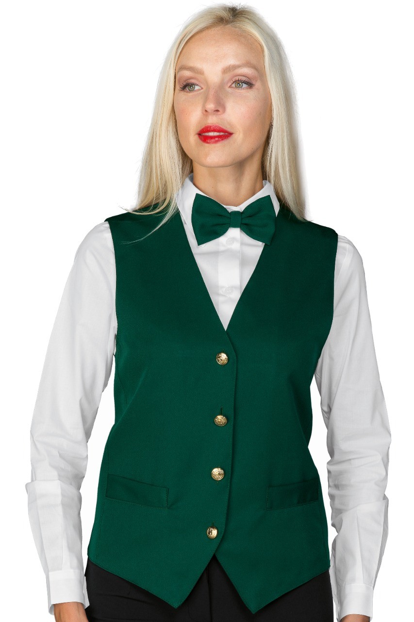 Gilet Unisex Per Bar Ristoranti Hotel Hostess Barman Catering - immagine 4