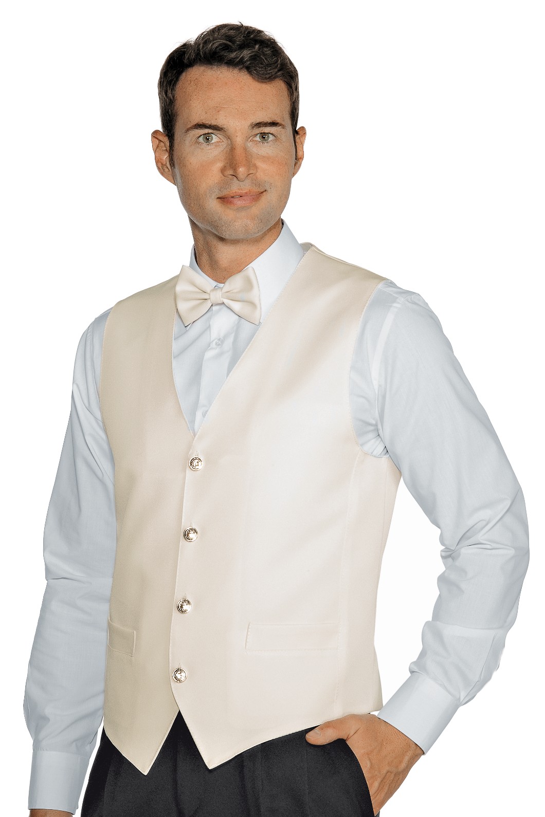 Gilet Unisex Per Bar Ristoranti Hotel Hostess Barman Catering - immagine 5