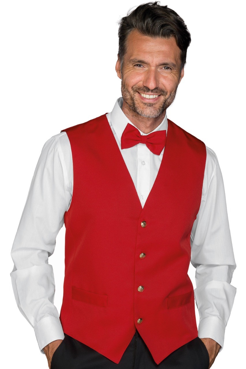Gilet Unisex Per Bar Ristoranti Hotel Hostess Barman Catering - immagine 7
