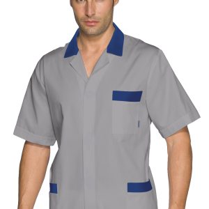 Giacca Corta o Casacca Da Uomo in Grigio, Blu o Rosso Divisa a Manica Corta