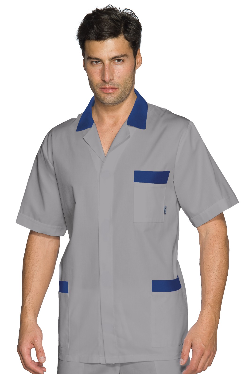 Giacca Corta o Casacca Da Uomo in Grigio, Blu o Rosso Divisa a Manica Corta