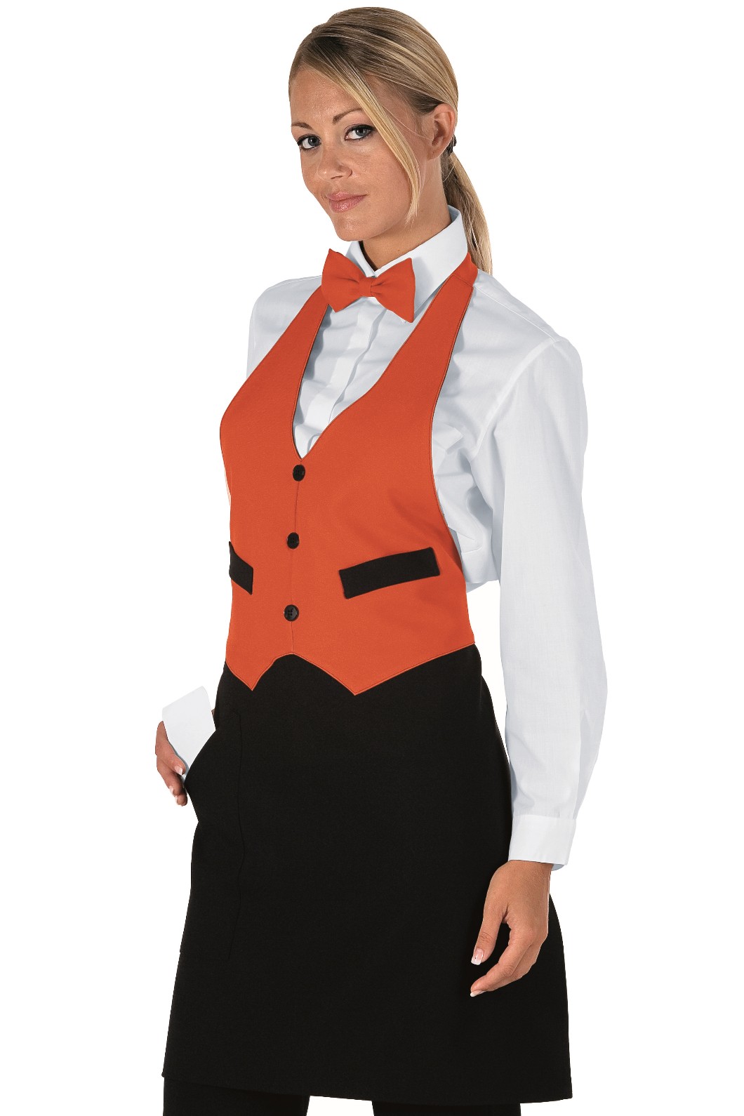 Grembiule con Pettorina a Gilet Per Ristoranti Bar Garcon - immagine 8