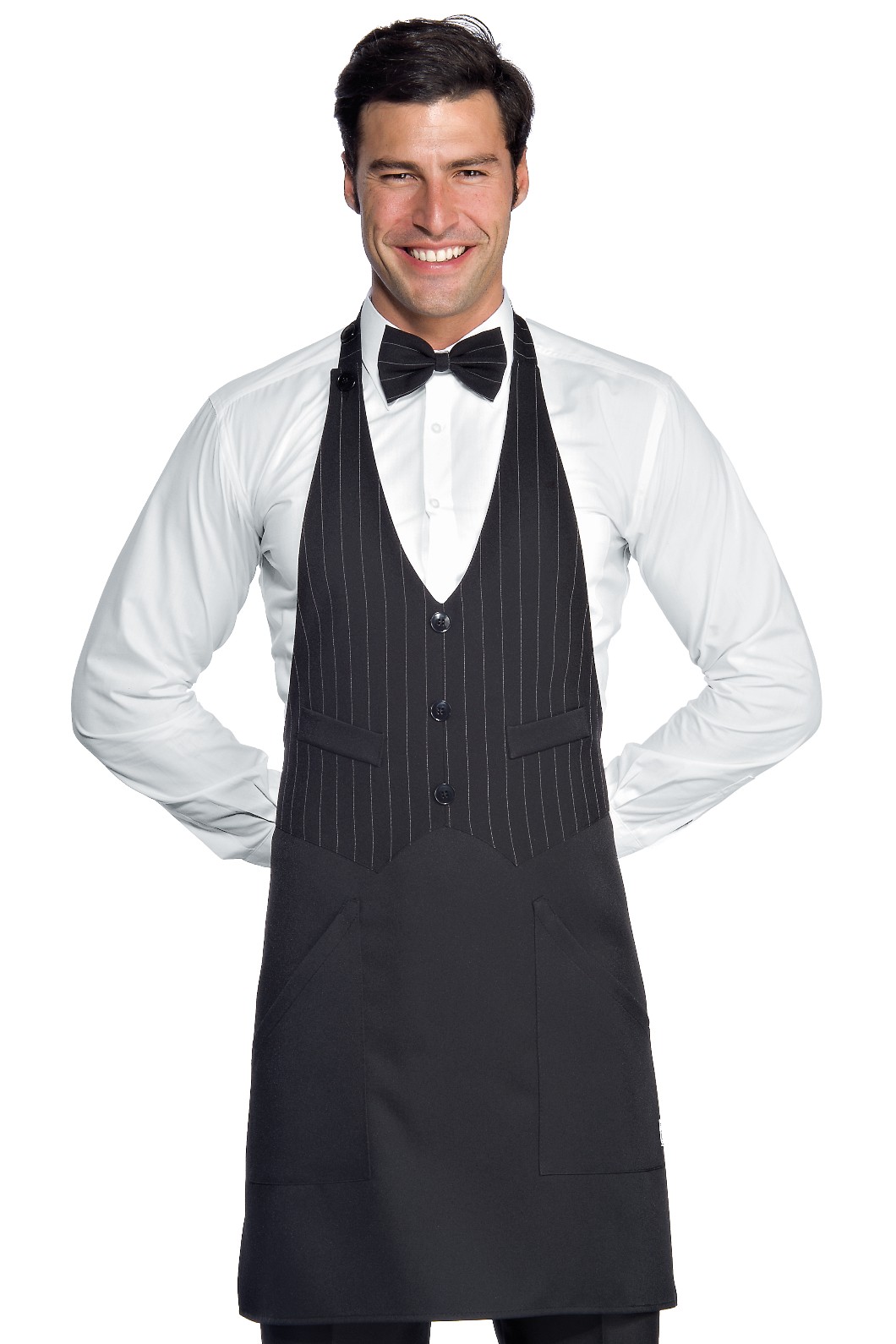 Grembiule con Pettorina a Gilet Per Ristoranti Bar Garcon - immagine 10