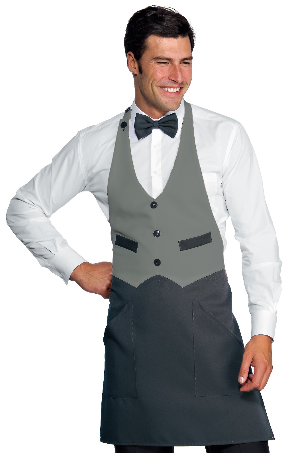 Grembiule con Pettorina a Gilet Per Ristoranti Bar Garcon - immagine 14