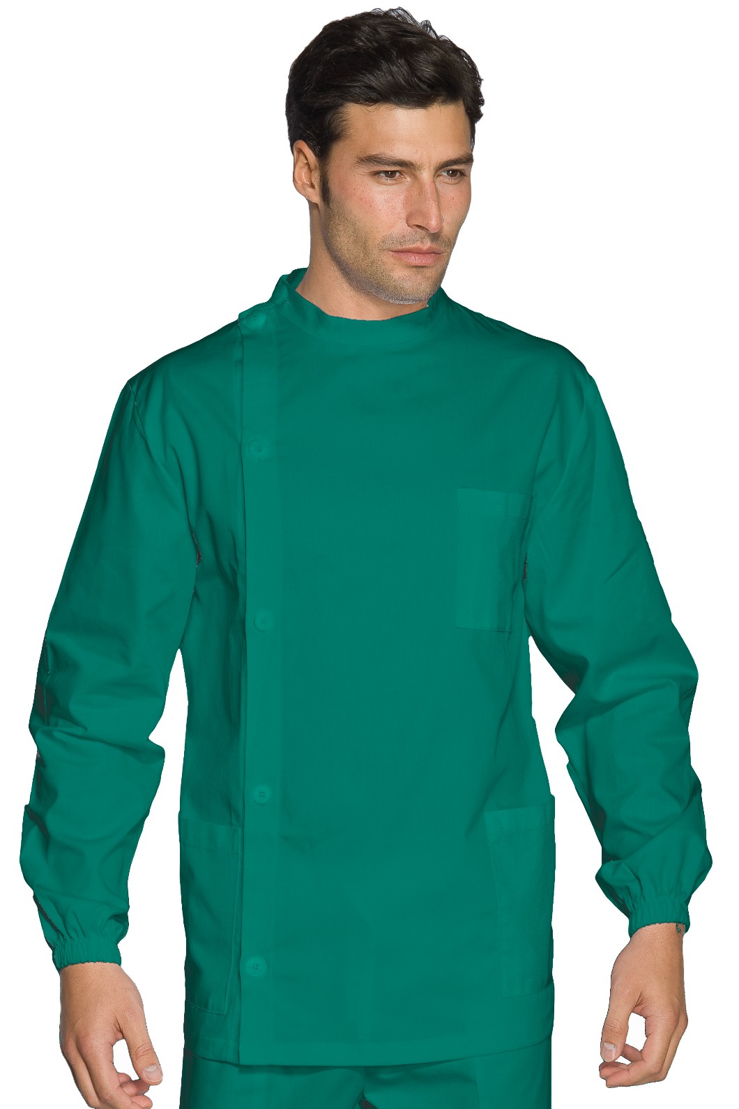 Camice A Casacca Uomo Coreana Medico Dentista Odontoiatra Verde - immagine 2