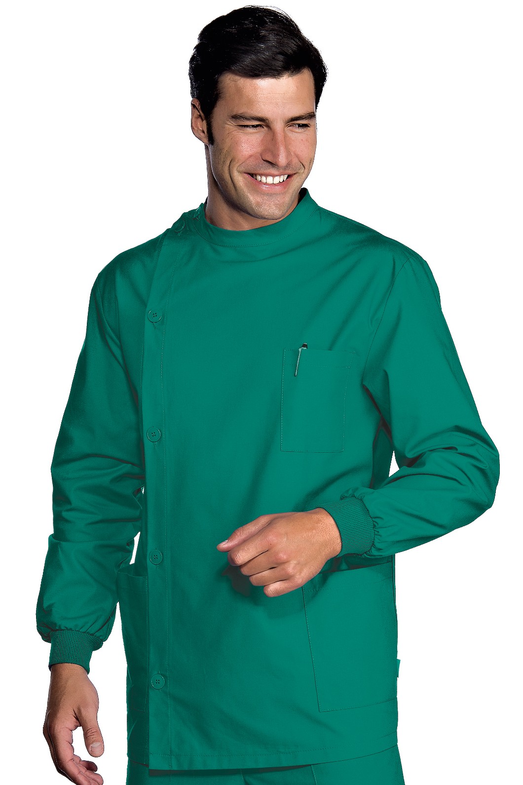 Camice A Casacca Uomo Coreana Medico Dentista Odontoiatra Verde - immagine 4