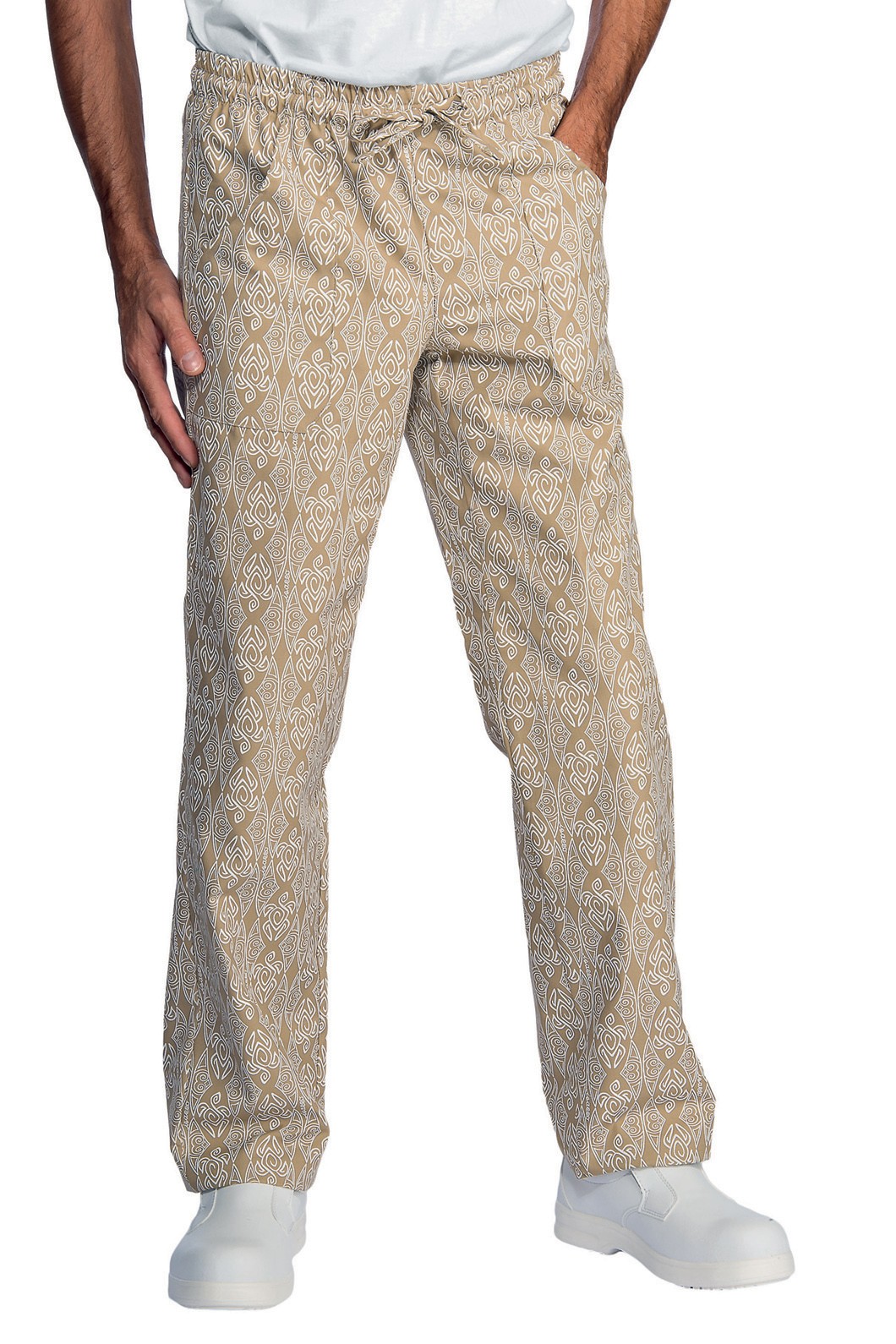 Pantalone da cucina maori tartaruga beige o nero - immagine 4