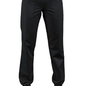 044879 - Pantaloni elasticizzati con elastico alla caviglia neri XXL OFFERTA
