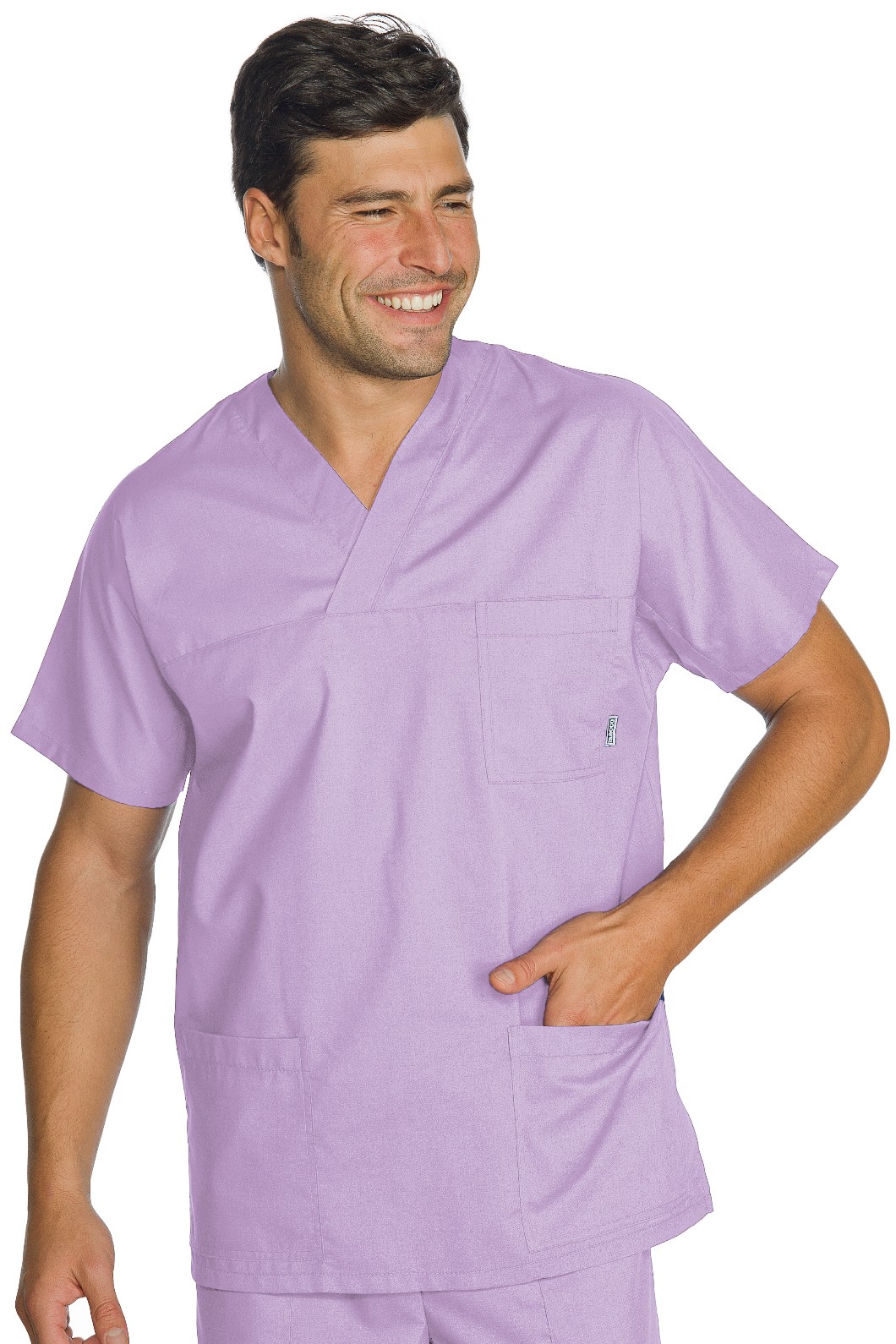 Casacca con scolloa V manica corta leggera gr. 125 per medicale più colori - immagine 10