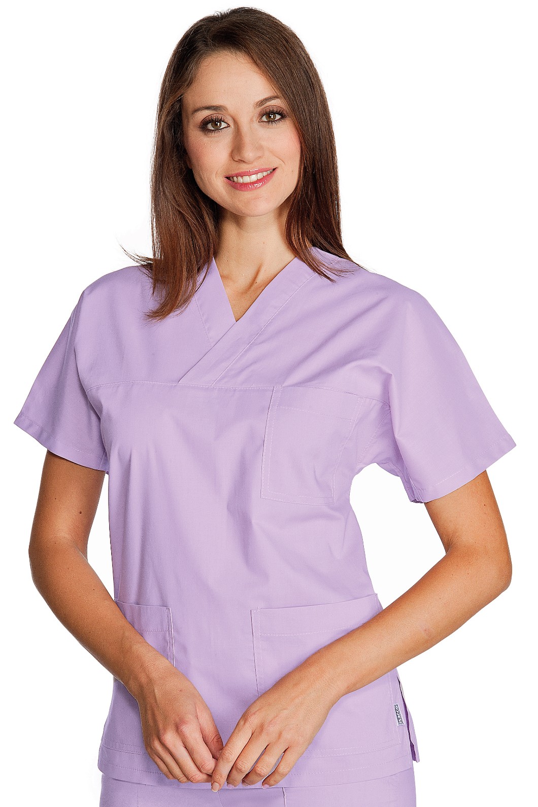 Casacca con scolloa V manica corta leggera gr. 125 per medicale più colori - immagine 11