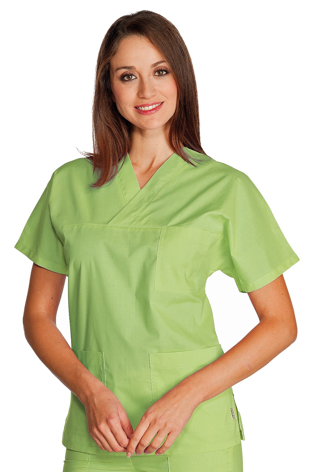 Casacca scollo a V misto cotone a maniche corte leggera gr. 115 - immagine 8