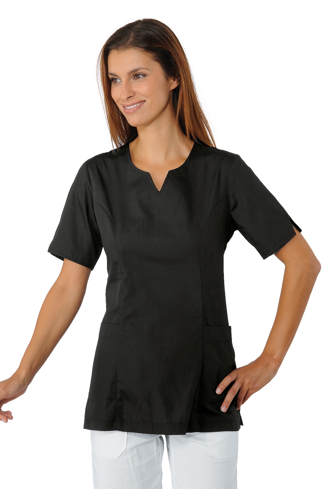 TIFFANY - Casacca donna per centri estetici sciancrata mezze maniche leggera in più colori - immagine 2