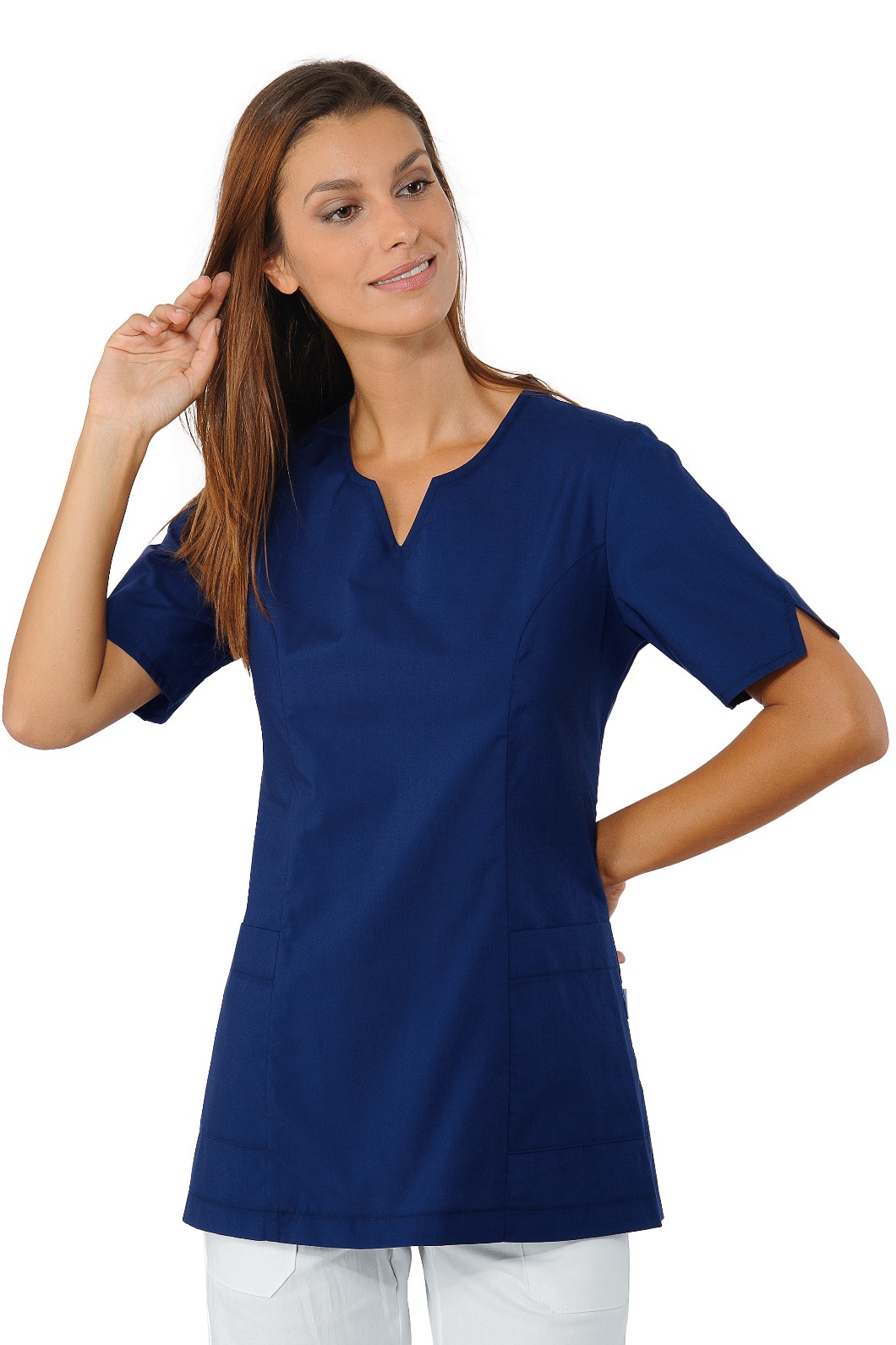 TIFFANY - Casacca donna per centri estetici sciancrata mezze maniche leggera in più colori - immagine 3