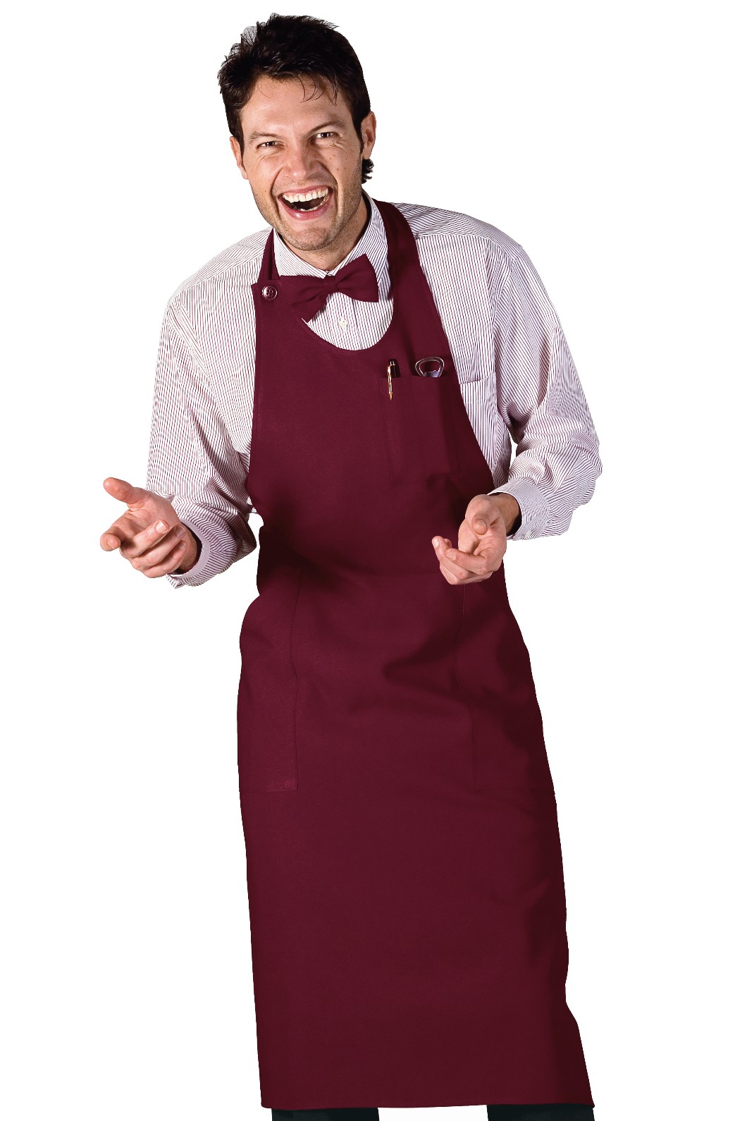 SOMMELIER - Grembiule con pettorina lungo unisex con tasche gr. 220 in più colori - immagine 4