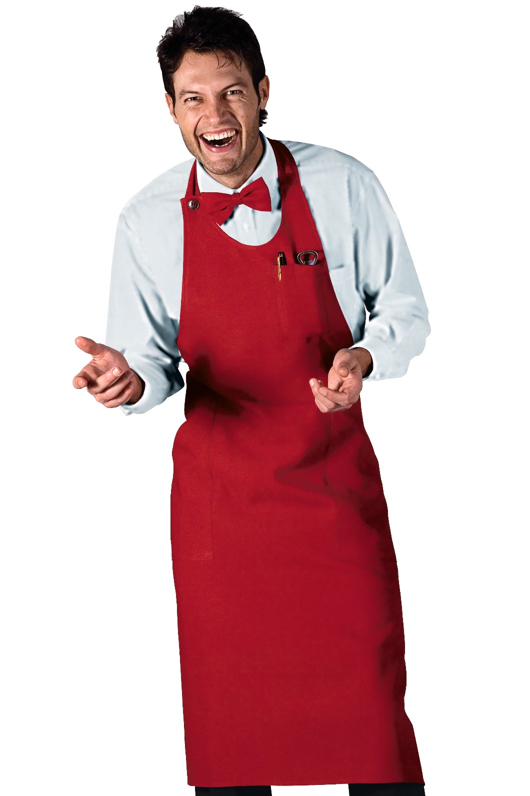 SOMMELIER - Grembiule con pettorina lungo unisex con tasche gr. 220 in più colori - immagine 7